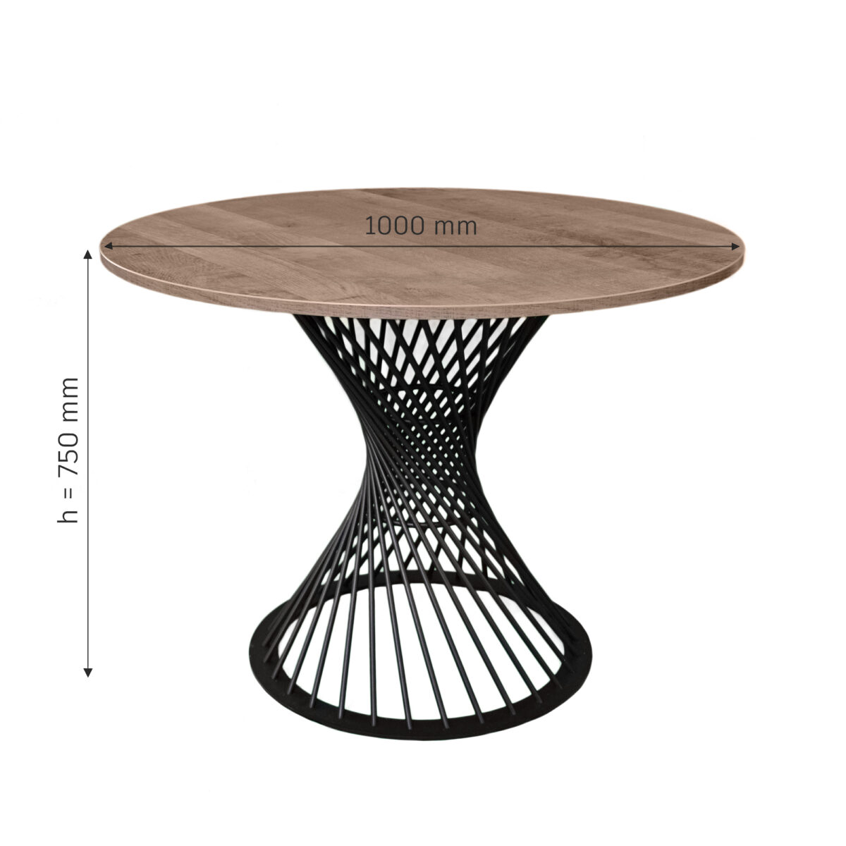 FELICIA Colonial Table + Black Leg Ø100 - Image 11