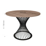 FELICIA Colonial Table + Black Leg Ø100 - Image 11