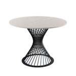 FELICIA Table Silk + Black Leg Ø100 Discover the FELICIA Silk+Black Leg Table, ideal for your kitchen! With a diameter of 100 cm, this modern table adds elegant style and functionality to any space. Don’t miss the opportunity to enhance your kitchen decor!