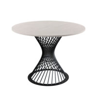 FELICIA Table Silk + Black Leg Ø100 Discover the FELICIA Silk+Black Leg Table, ideal for your kitchen! With a diameter of 100 cm, this modern table adds elegant style and functionality to any space. Don’t miss the opportunity to enhance your kitchen decor!