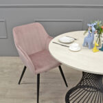 FELICIA Table Silk + Black Leg Ø100 - Image 5
