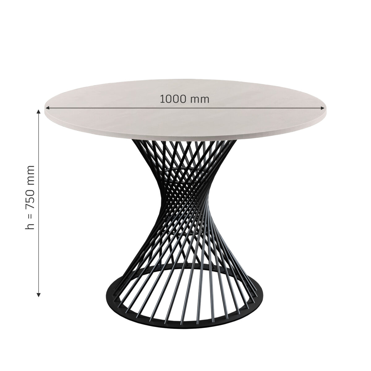 FELICIA Table Silk + Black Leg Ø100 - Image 13