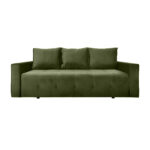 Parma Green Expandable Sofa Discover the Parma Green extendable sofa, perfect for any space! Made from quality wood with Bonnell springs and polyurethane foam, it offers maximum comfort. With a storage compartment and the ability to extend, you can quickly transform it into a bed measuring 155×190 cm.