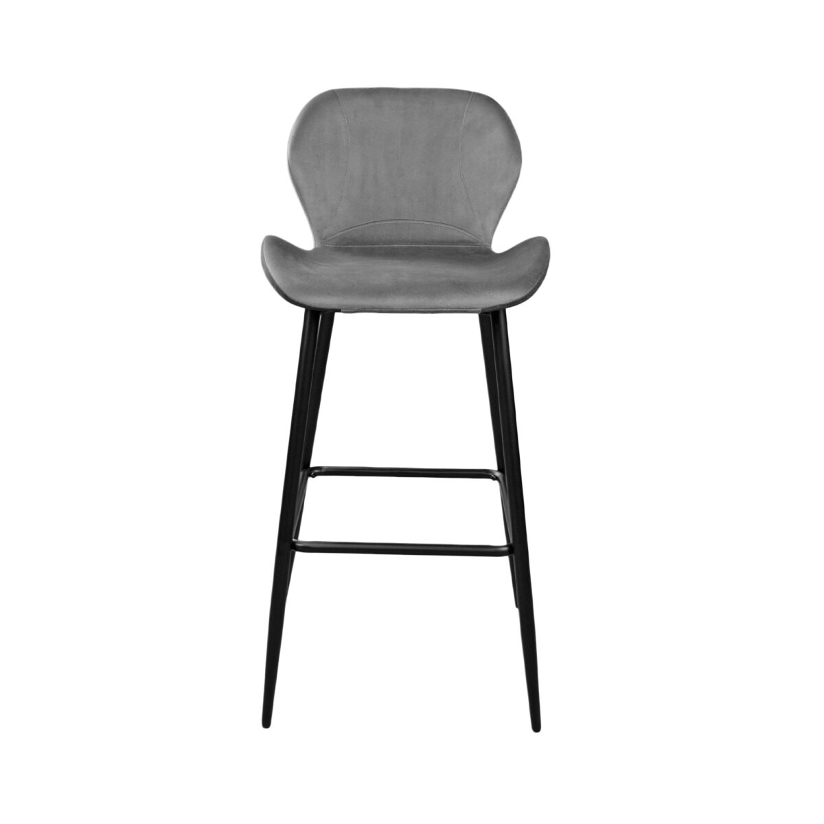 Bar Chair Sb-707 Grey Velvet - Image 2
