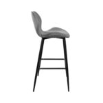 Bar Chair Sb-707 Grey Velvet - Image 3