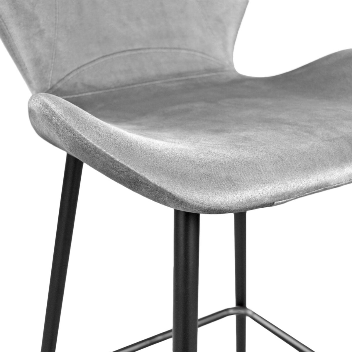Bar Chair Sb-707 Grey Velvet - Image 5
