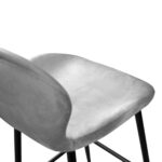 Bar Chair Sb-707 Grey Velvet - Image 7