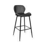 Bar Chair Sb-707 Black Pu Discover the SB-707 bar stool in black, perfect for your kitchen! With a frame made of electrostatically painted metal and an eco-leather seat, this high stool offers style and comfort. Ideal for any interior, with a capacity of 150 kg.
