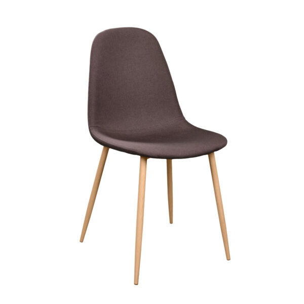 C-710 Denim Brown + Transprint Legs Chair