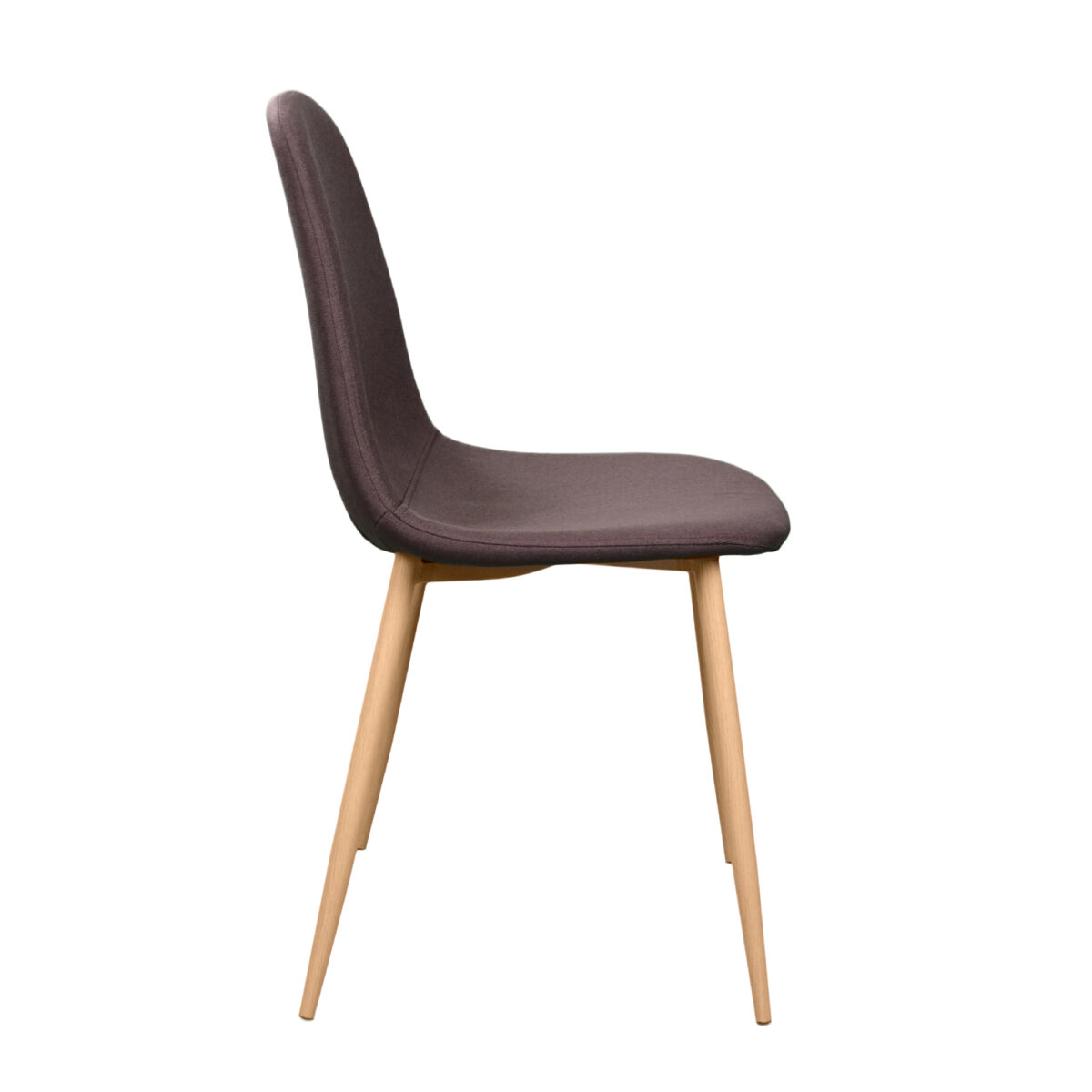 C-710 Denim Brown + Transprint Legs Chair - Image 3