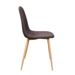 C-710 Denim Brown + Transprint Legs Chair - Image 3
