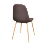 C-710 Denim Brown + Transprint Legs Chair - Image 4