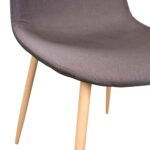 C-710 Denim Brown + Transprint Legs Chair - Image 5
