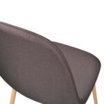 C-710 Denim Brown + Transprint Legs Chair - Image 6