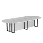 Conference Protocol Table Discover the Conference Protocol Table, ideal for modern offices. With an ergonomic design and hidden cable space, it adds a touch of order and aesthetics. Dimensions: 150 cm in width and 350 cm in length, with a height of 75 cm. Choose quality for successful conferences!
