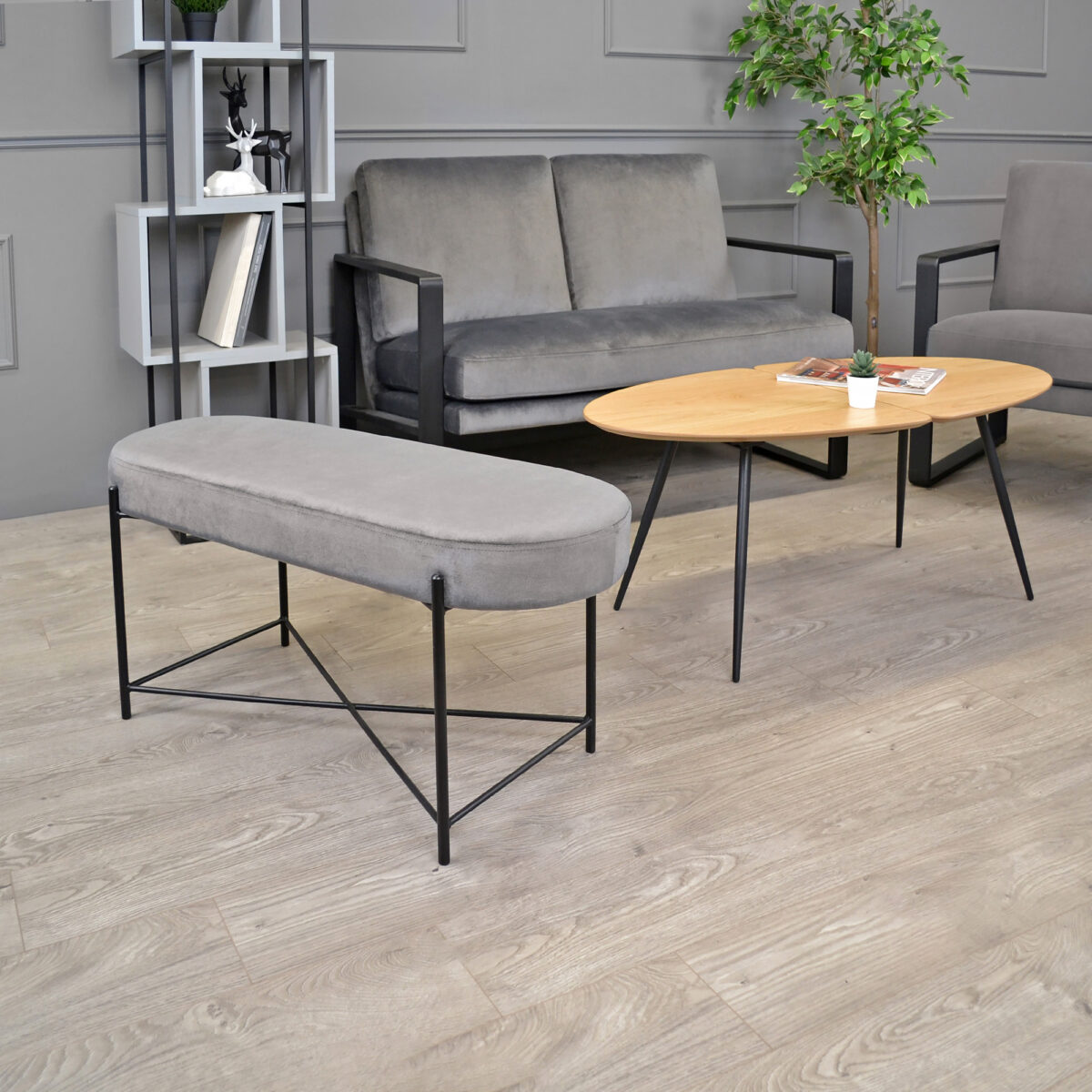 YORK Grey Sofa - Image 4