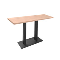Horeca Double Table Discover the Horeca Double Table, ideal for terraces and interiors. With a modern and durable design, made from melamine chipboard, it offers stability and elegance. Suitable for any decor, the table has compact dimensions: 120 cm in length and 70 cm in width. Choose quality!