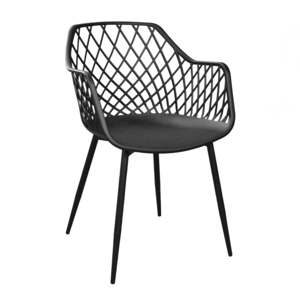 Chair SL-7019 Black + Black Legs Discover the SL-7019 Black+Black Legs chair, an elegant and modern choice for Horeca furniture, kitchens, or gardens. With a Scandinavian design, durability, and UV resistance, this chair is perfect for any contemporary environment. It brings style and comfort to every space!
