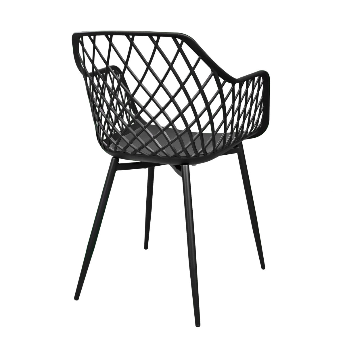 Chair SL-7019 Eco-Leather Black + Black Legs - Image 6