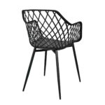 Chair SL-7019 Eco-Leather Black + Black Legs - Image 6