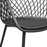 Chair SL-7019 Eco-Leather Black + Black Legs - Image 7