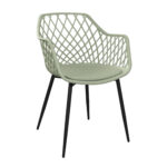Chair SL-7019 Eco-Leather Green Chair + Black Legs Discover the SL-7019 Eco-Leather Green chair with black legs, ideal for Horeca furniture, kitchens, or patios. Made from durable materials, it offers comfort and style, making it perfect for both indoor and outdoor use. Stackable and resistant to UV rays.