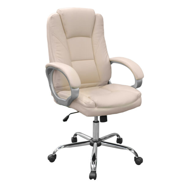 Office Armchair BX-3177 Beige Eco Leather Discover comfort and elegance with the BX-3177 office armchair in beige, ideal for work and relaxation. Made from eco-leather and equipped with a Tilt mechanism, it offers excellent adjustability. Perfect for any office, this chair combines style with functionality.
