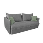 Barcelona Grey Extendable Sofa Discover the Barcelona Grey extendable sofa, perfect for 2-3 people. Made from wood and polyurethane foam, it offers maximum comfort and elegant design. With a storage box and Eurocart mechanism, it easily converts into a bed. Ideal for any living room!