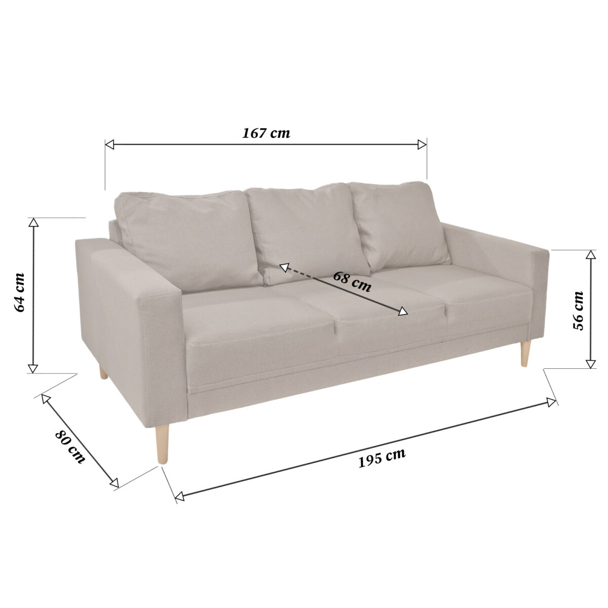 Monet Brown Sofa - Image 7