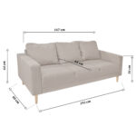Monet Brown Sofa - Image 7