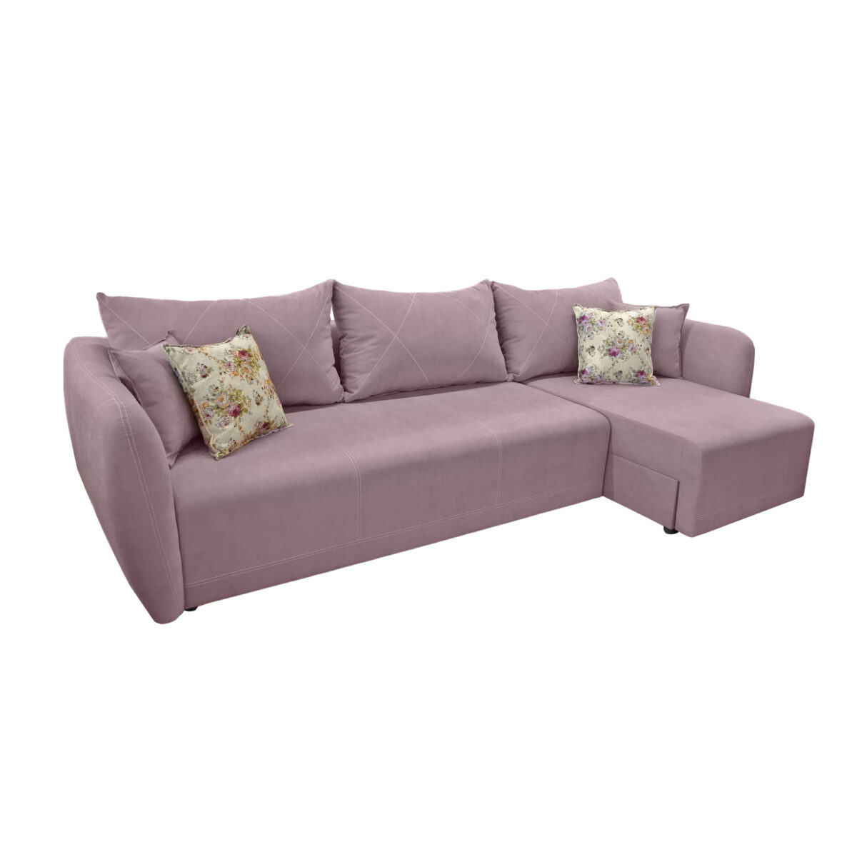 Milan Pink Convertible Sofa - Image 2