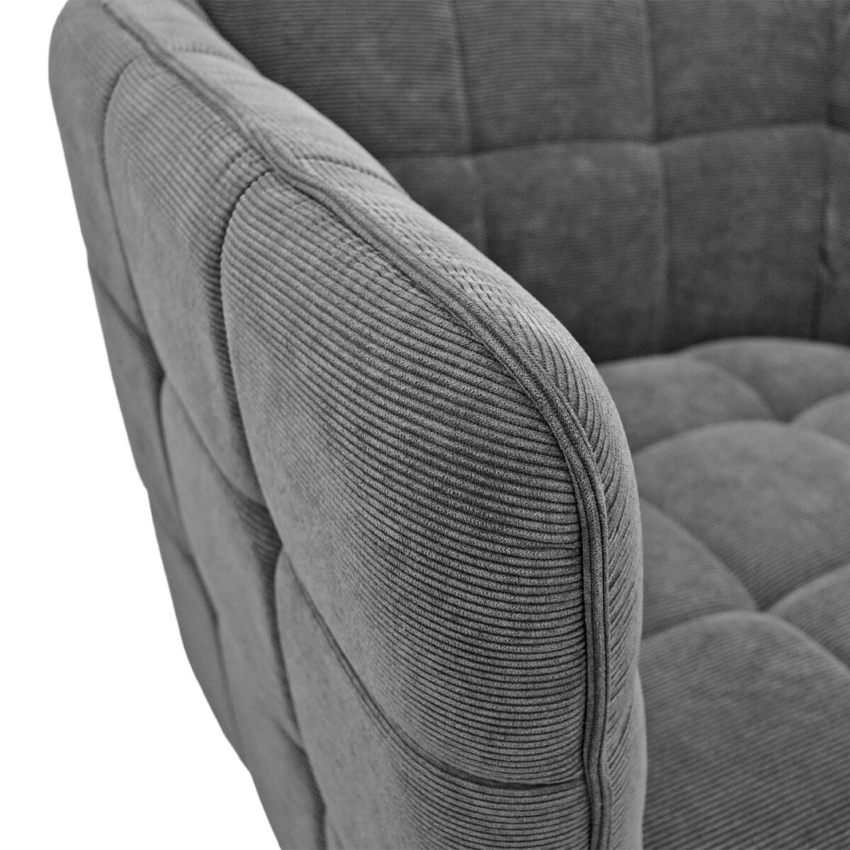 W310g Velvet Dark Grey Armchair - Image 3