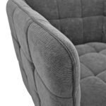 W310g Velvet Dark Grey Armchair - Image 3