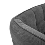 W310g Velvet Dark Grey Armchair - Image 5