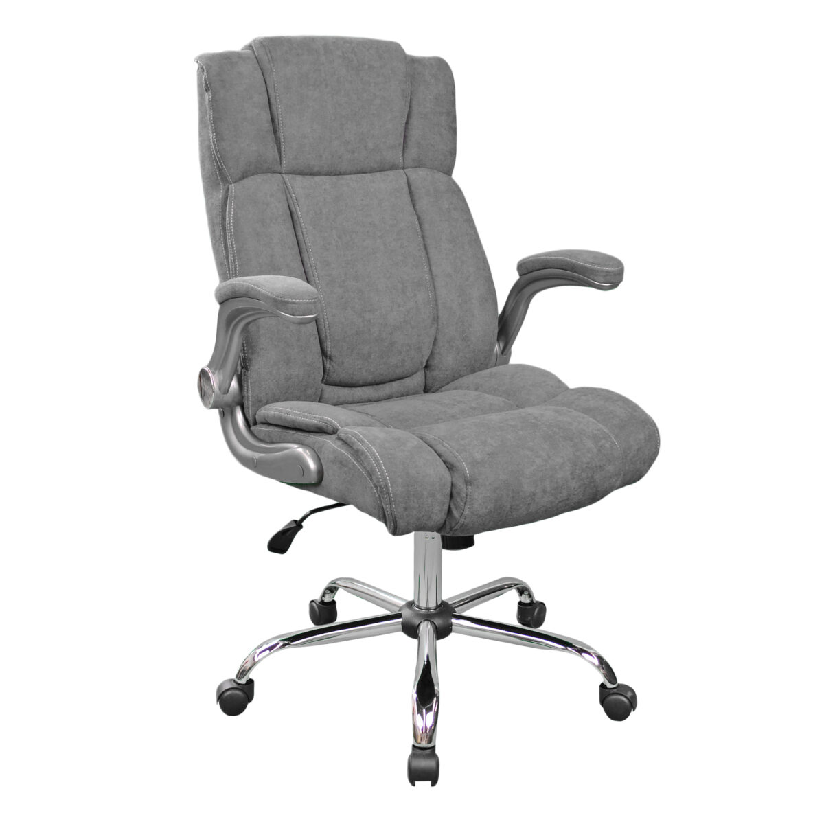 Fotoliu Birou/Gaming BX-3702~Grey/Stofă Садитесь удобно и продуктивно работайте с офисным креслом BX-3702 в сером цвете. С металлическими хромированными ногами, мягкой обивкой и механикой Anyfix - идеальный выбор для комфорта и стиля в вашем рабочем пространстве. Высота регулируемая от 50 до 60 см.