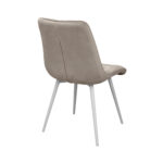 Capella (Hlr9) Camel Velvet + White Legs Chair - Image 2