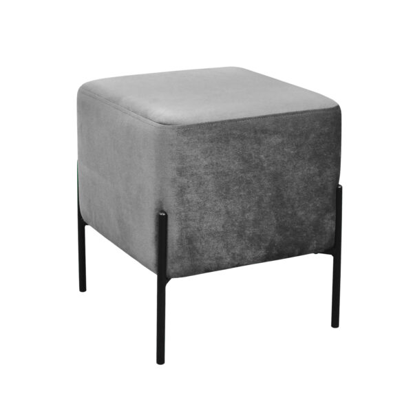 Grey Ottoman Stool 