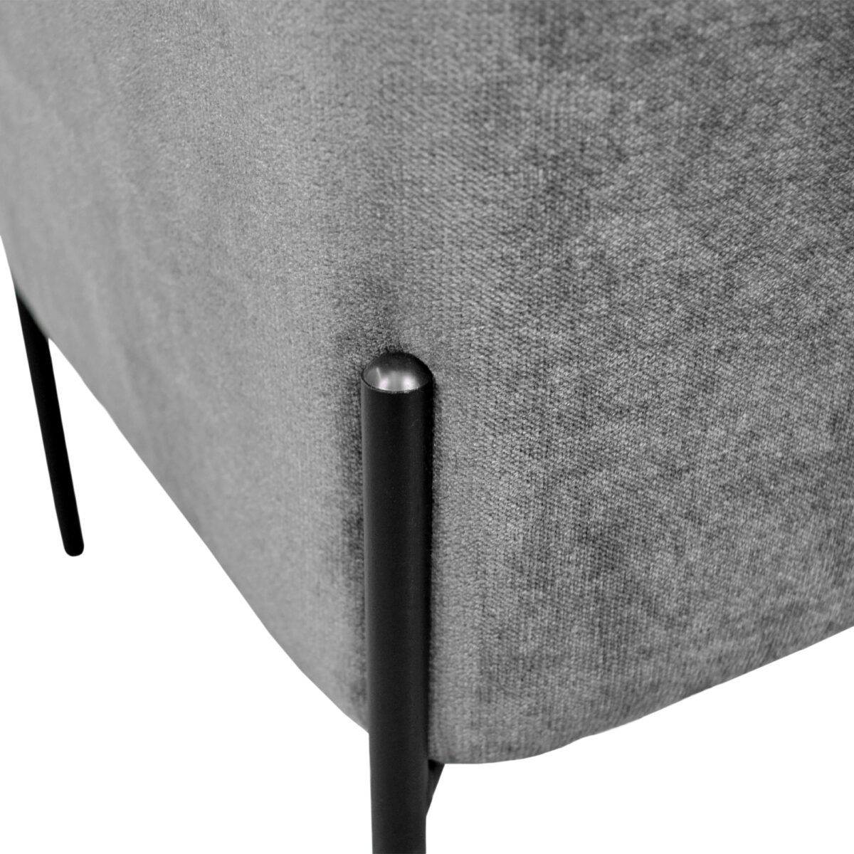 Grey Ottoman Stool - Image 4