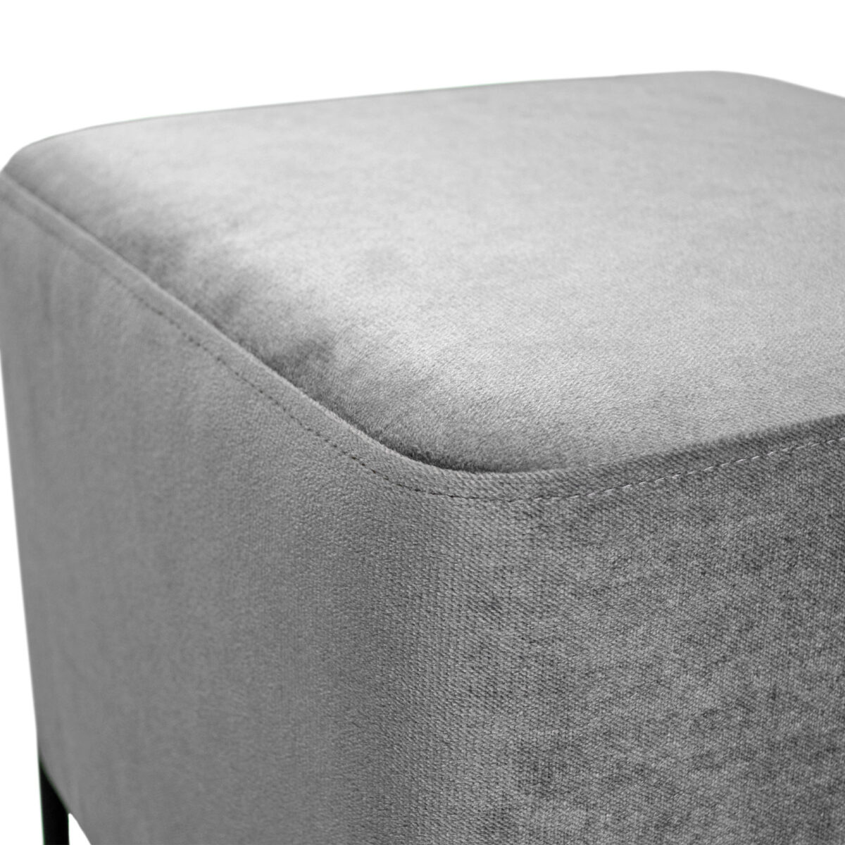 Grey Ottoman Stool - Image 3