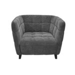W310g Velvet Dark Grey Armchair - Image 2