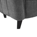 W310g Velvet Dark Grey Armchair - Image 6