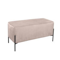 Beige Double Ottoman Stool 