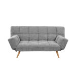 Lm-58 Dark Grey Velvet Extendable Sofa - Image 3