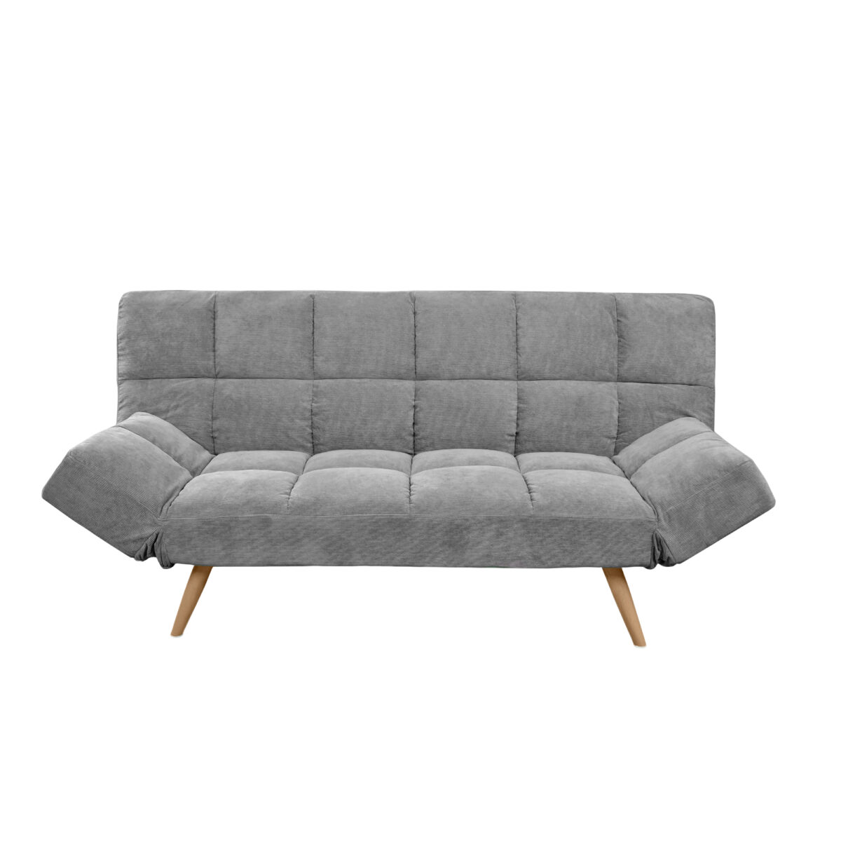 Lm-58 Dark Grey Velvet Extendable Sofa - Image 4
