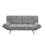 Lm-58 Dark Grey Velvet Extendable Sofa - Image 4