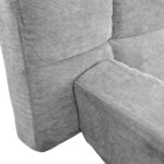 Lm-58 Dark Grey Velvet Extendable Sofa - Image 6