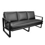 York 3-Seater Sofa Black - Image 2
