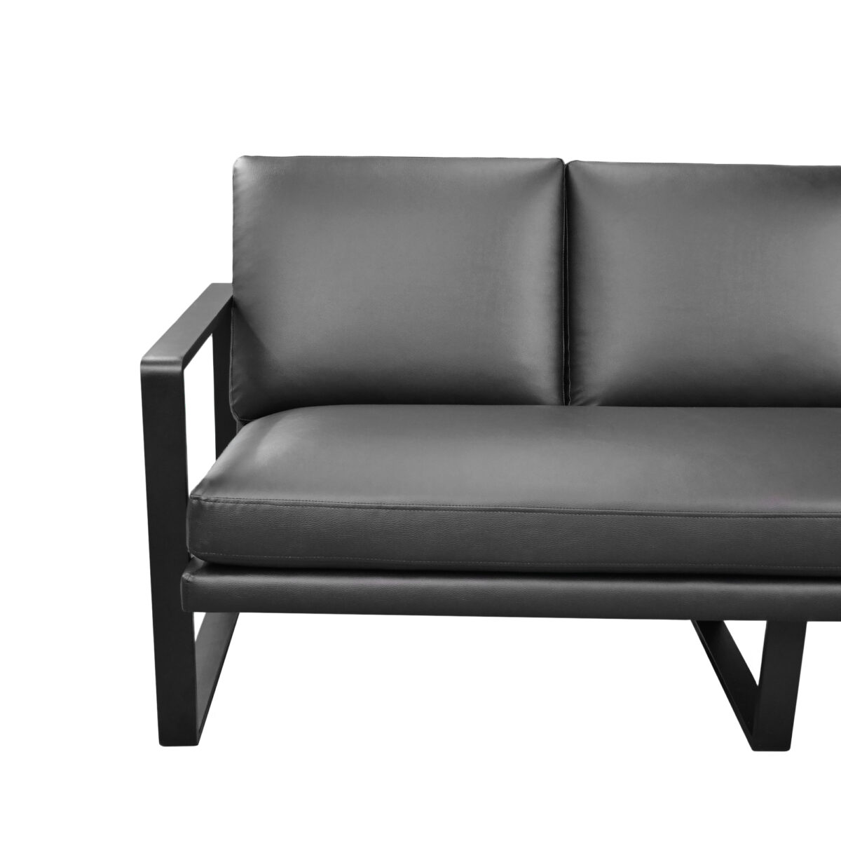 York 3-Seater Sofa Black - Image 4