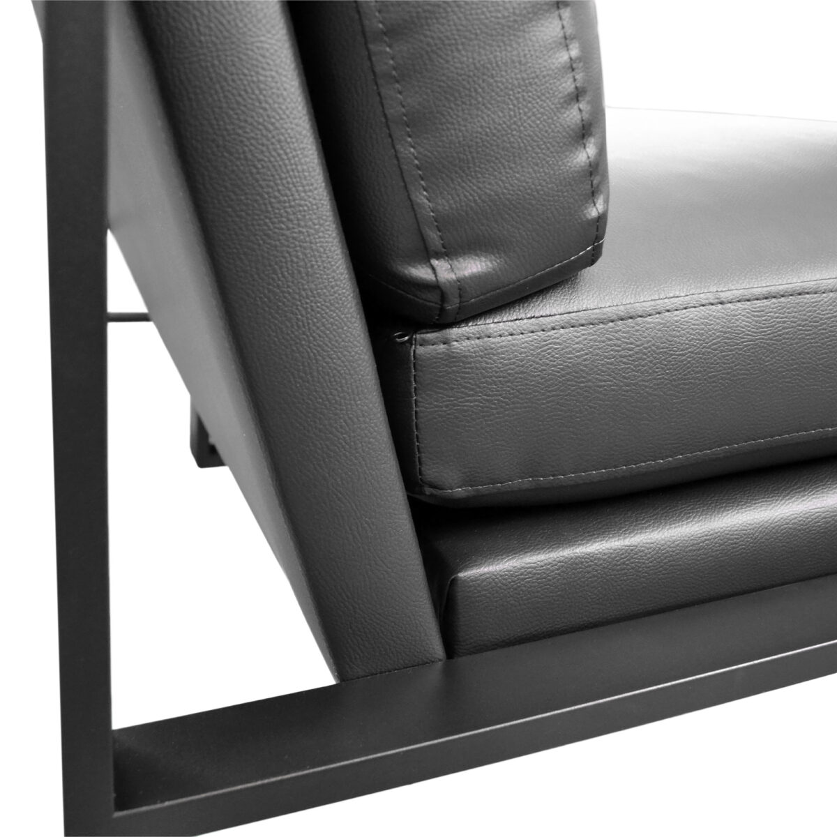 York 3-Seater Sofa Black - Image 5