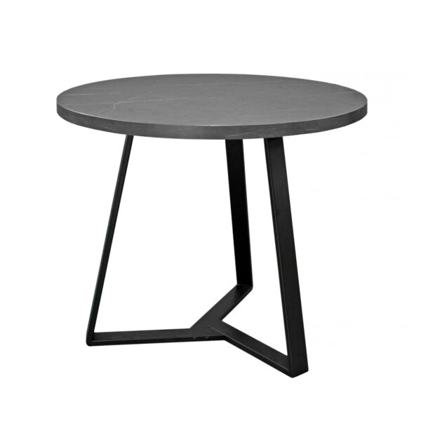 CALIPSO Black Marble Table Ø90 Discover the CALIPSO table with a black marble top Ø90, perfect for your kitchen. Add a touch of elegance and style with this sophisticated piece of furniture. Ideal for family meals or gatherings with friends.